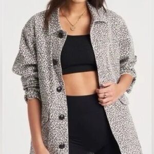 Varley Linwood Leopard Print Jacket